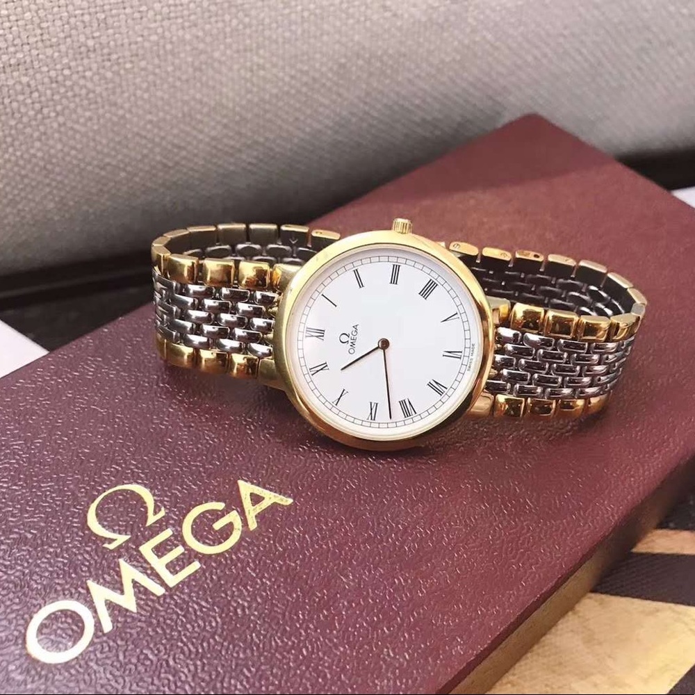 Omega Deville Two Tone Watch